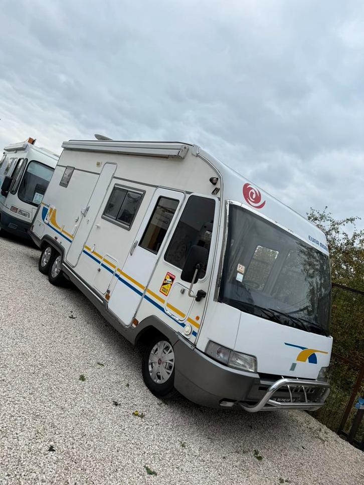 Camping car fiat Euramobil 2.8cc permis c Garantie 12 Mois, Caravans en Kamperen, Mobilhomes, Bedrijf, tot en met 5, Integraal