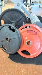 Bumperplates, Sport en Fitness, Fitnessmaterialen, Ophalen, Gebruikt, Halterschijven