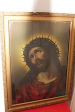 Religieuze afbeelding in mooi kader., Antiek en Kunst, Antiek | Religieuze voorwerpen, Ophalen