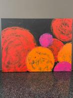 Kleurrijk abstract schilderij Mk Arr, Antiek en Kunst, Ophalen