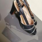sandale  Antinea Italienne cuir marine, Ophalen, Blauw, Sandalen of Muiltjes, Antinea