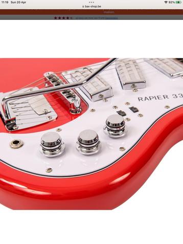 Guitar electric new Rapier 33 not used in box, Musique & Instruments, Enlèvement, Neuf, Solid body, Autres marques