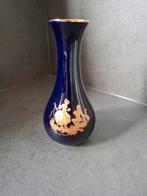 Vintage porseleinen vaas Limoges Castel France kobaltblauw, Enlèvement