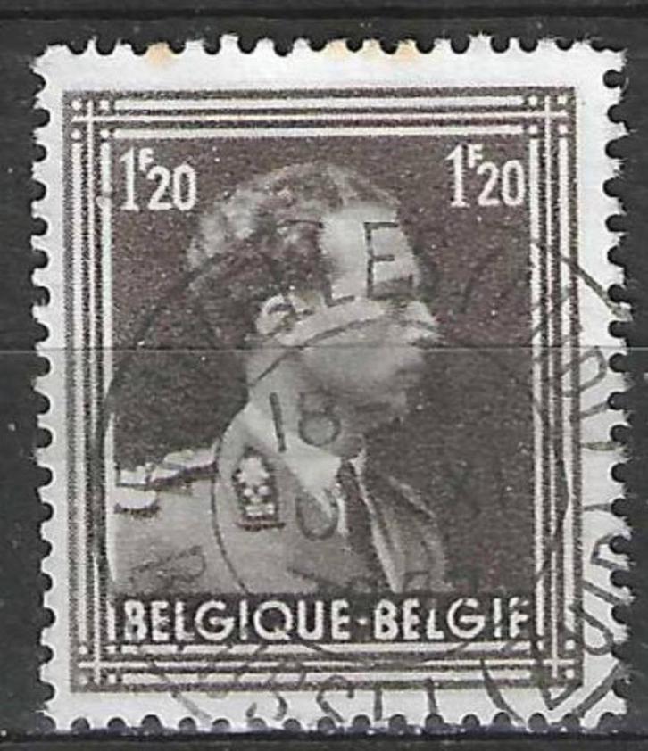 Belgique 1951/1952 - Yvert/OBP 845 - Léopold III (ST), Timbres & Monnaies, Timbres | Europe | Belgique, Affranchi, Maison royale