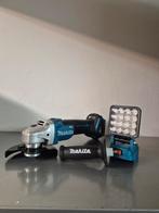 Makita 18v accu slijper / slijptol + schijnwerper/ looplamp, Doe-het-zelf en Bouw, Gereedschap | Slijpmachines, Ophalen of Verzenden