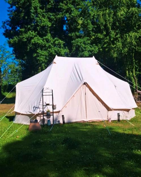 Glamping  tent 6x 4x 3 katoen, Caravans en Kamperen, Tenten, meer dan 6, Nieuw, Ophalen