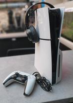 Sony Playstation 5 Slim Disc edition + Pro Headset, Ophalen of Verzenden, Refurbished