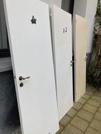 3 schildersdeuren met vintage beslag, Doe-het-zelf en Bouw, Deuren en Vliegenramen, Ophalen, Gebruikt