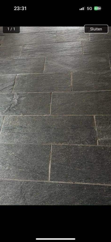 Vloertegel leisteen, Doe-het-zelf en Bouw, Tegels, Zo goed als nieuw, Ophalen