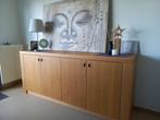 Dressoir in massief eik, Huis en Inrichting, Kasten | Dressoirs, Ophalen, Met deur(en), Eikenhout, Zo goed als nieuw
