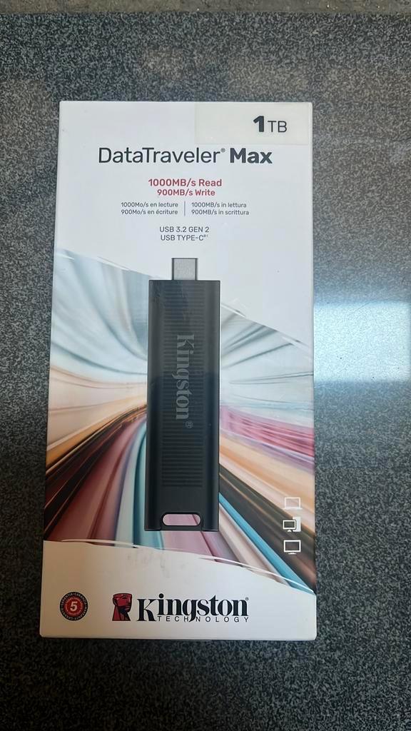 Kingston Technology Data Traveler, Informatique & Logiciels, Clés USB, Neuf, 1 TB, Enlèvement ou Envoi