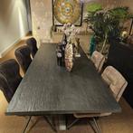 Zwart eettafel in teakhout laatste stuk, Huis en Inrichting, Ophalen, Teakhout, Nieuw, Landelijk