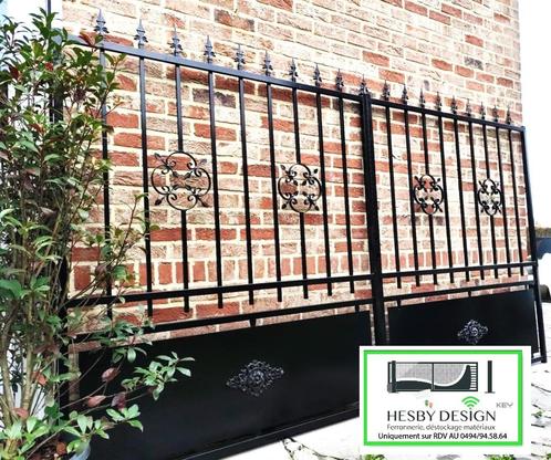 poort Nieuw verpakte barrière 3m50 doorgang, Tuin en Terras, Tuinpoorten, Nieuw, Draaipoort, IJzer, Ophalen