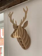 Kerstdecoratie rendierhoofd hout, Ophalen, Zo goed als nieuw