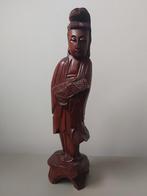 statue artisanale orientale bois, Antiquités & Art, Enlèvement ou Envoi