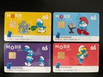 Complete set van 4 zeldzame mobiele kaarten „Smurf” uit 2018, Verzamelen, Spoorwegen en Tram, Nieuw, Overige typen, Bus of Metro