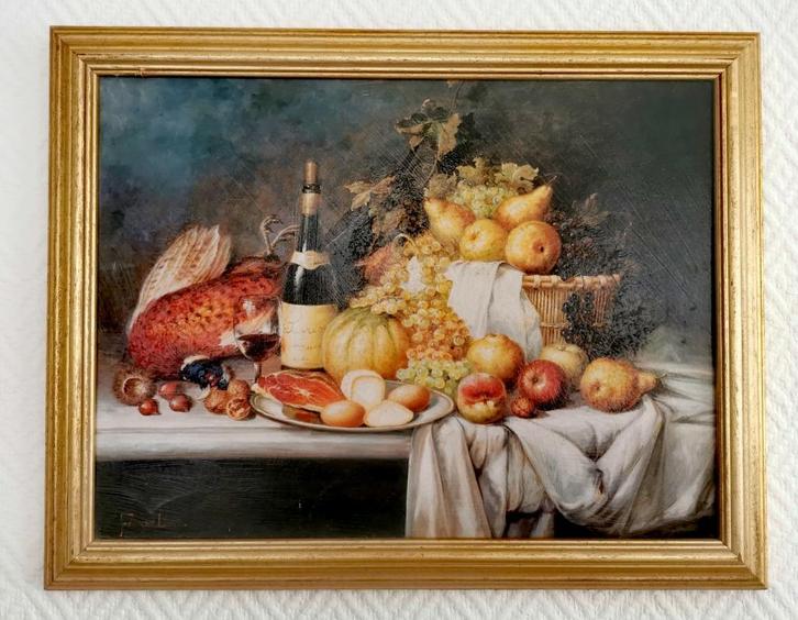 Prachtig stilleven schilderij, Antiek en Kunst, Kunst | Schilderijen | Klassiek, Ophalen of Verzenden