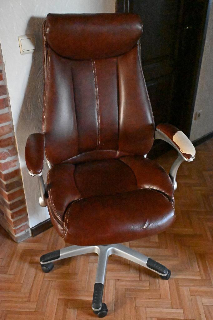 Bureaustoel, Maison & Meubles, Chaises de bureau, Utilisé, Chaise de bureau, Brun, Enlèvement