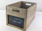 Wood Crate with Chalkboard, Ophalen of Verzenden