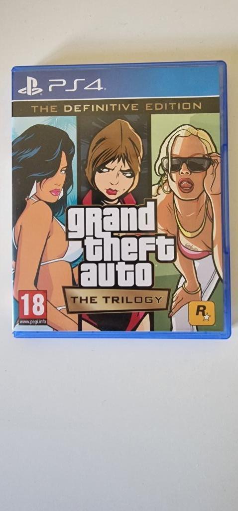 GTA Trilogie Definitive edition, Games en Spelcomputers, Games | Sony PlayStation 4, Gebruikt, Avontuur en Actie, 1 speler, Vanaf 18 jaar