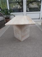 Salontafel in travertain marmer 1,20x0,55x0,44m, Ophalen, Zo goed als nieuw