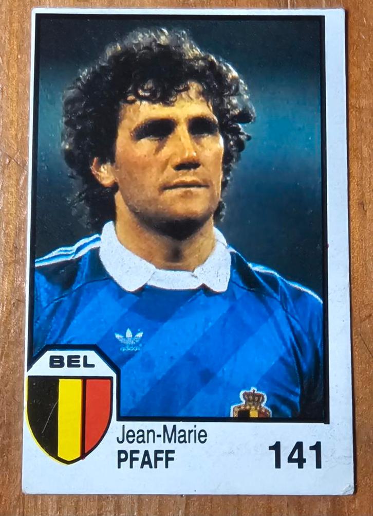 Cromos Barna Mexico 86 (panini like) 141 Jean-Marie Pfaff!, Hobby en Vrije tijd, Stickers en Plaatjes, Zo goed als nieuw, Plaatje
