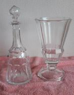 Vase et carafe en cristal du Val Saint Lambert, Enlèvement ou Envoi
