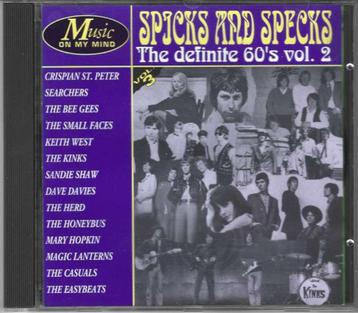 CD Spicks And Specks - The Definite 60's Vol. 2, Enlèvement ou Envoi, Comme neuf, Pop rock