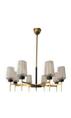 Lustre Kaiser Leuchten., Enlèvement, Utilisé, Verre