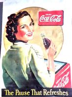 Coca Cola vintage poster, Emballage, Enlèvement ou Envoi