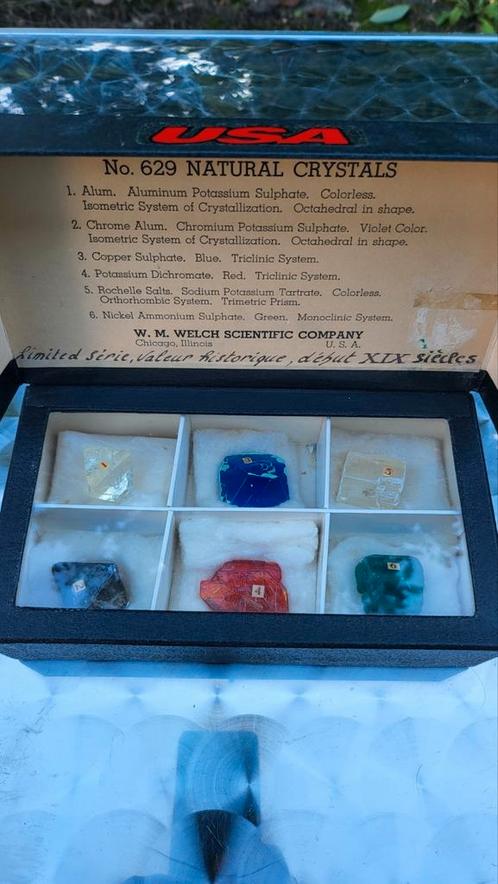 Natuurlijk kristal Amerikaanse collectie uit de 19e eeuw, Verzamelen, Mineralen en Fossielen, Ophalen of Verzenden