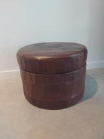 Oude poef, Rond, Enlèvement, Utilisé, Moins de 50 cm