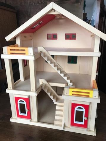 Maison de poupée en bois meublée, Enlèvement, Utilisé, Maison de poupées
