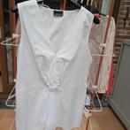 Topje wit kant onderaan Ermanno Scervino mt 42 (it 46), Kleding | Dames, Topjes, Wit, Maat 42/44 (L), Ophalen of Verzenden, Zo goed als nieuw