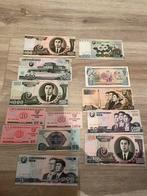 Bankbiljetten verzameling noord-Korea, Postzegels en Munten, Bankbiljetten | Azië, Ophalen of Verzenden