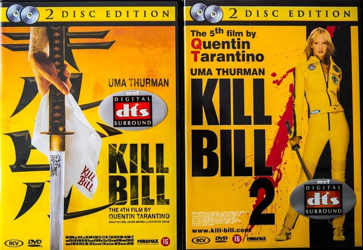 2 dvd kill bill 1 en 2 (2 disc edition), Cd's en Dvd's, Dvd's | Actie, Martial Arts, Ophalen of Verzenden