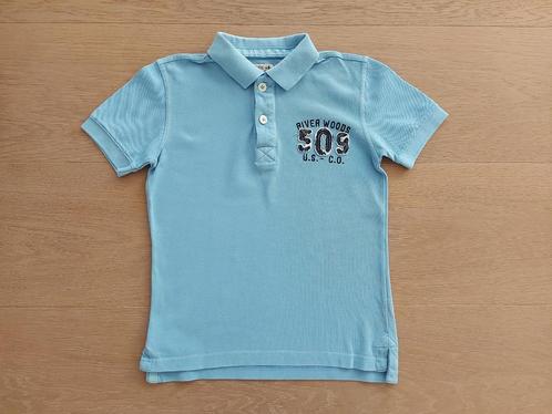 RIVER WOODS lichtblauwe polo 140 / 10 jaar Nette staat :), Kinderen en Baby's, Kinderkleding | Maat 140, Zo goed als nieuw, Jongen