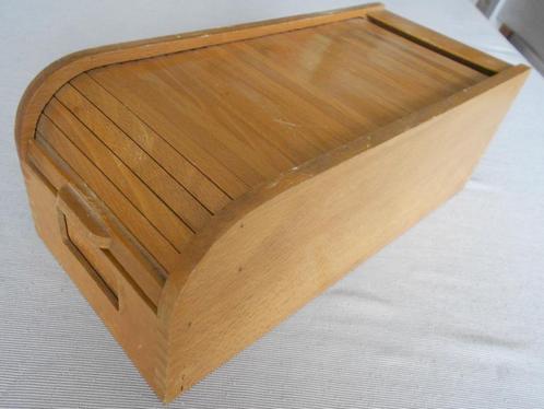 retro houten rolluikkastje en geldkoffertje, Antiek en Kunst, Antiek | Kantoor en Zakelijk, Ophalen of Verzenden