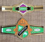 2 oude sigarenbandjes: Jasneva sigaren, Verzamelen, Rookartikelen, Aanstekers en Luciferdoosjes, Ophalen of Verzenden, Gebruikt