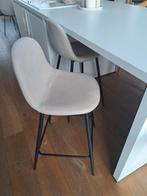 4 beige barstoelen voor kookeiland. 50 per stuk., Huis en Inrichting, Barkrukken, 4 krukken, Ophalen, Zo goed als nieuw