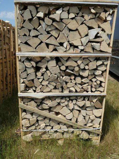 zacht brandhout op pallet berk of els, Tuin en Terras, Brandhout, Ophalen