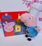 🐷 Peppa Pig Knuffel + Boek, Enlèvement ou Envoi, Comme neuf, Autres types