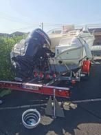 Jeanneau leader 545 met trailer, Watersport en Boten, Ophalen, 70 tot 120 pk, Zo goed als nieuw, 3 tot 6 meter