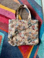 Sac fourre-tout tapisserie ours peluche de style vintage, Enlèvement ou Envoi, Neuf, Brun, Shopper