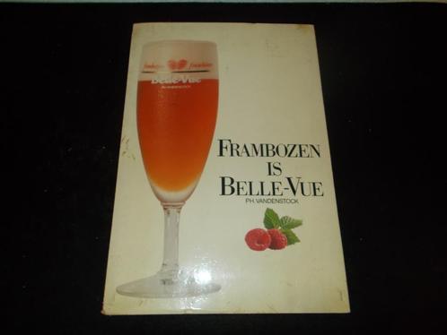Belle-Vue - Ph. Vandenstock - Lambic - reclame karton 1988, Verzamelen, Biermerken, Gebruikt, Reclamebord, Plaat of Schild, Stella Artois