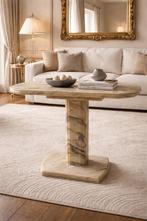 Vintage Sovjet Kwarsiet Side bijzet tafel Marmer, Ophalen, Zo goed als nieuw