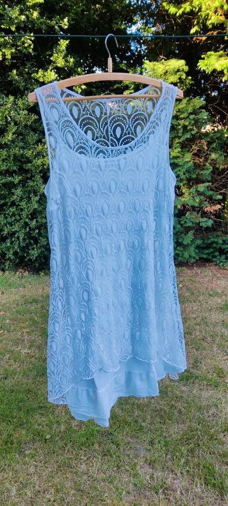 zomerjurk uit Ibiza, Kleding | Dames, Jurken, Gedragen, Maat 42/44 (L), Wit, Knielengte, Ophalen of Verzenden