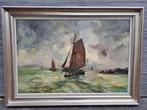 Huile sur toile marine signe jean jacques foulon, Antiek en Kunst, Ophalen