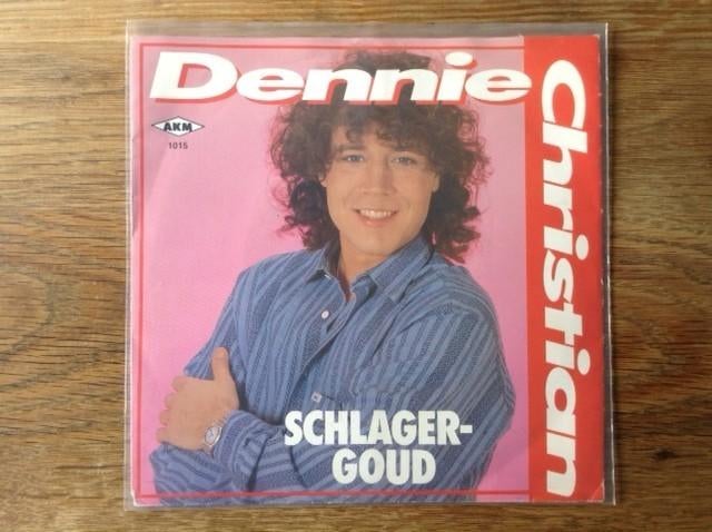 single dennie christian, Cd's en Dvd's, Vinyl Singles, Beschermende buitenhoes, Fotohoes, Originele persing, Single, 1980 - 1989