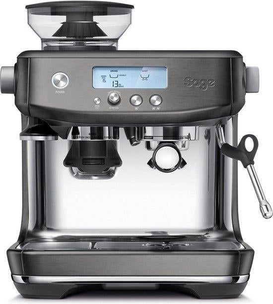 Sage Barista Pro Black stainless steel, Machine à espresso, Réservoir d'eau amovible, Café en grains, Comme neuf